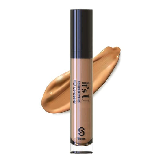 Sistar it's U Skin Perfecting HD Concealer Full Coverage Lightweight Long Lasting Correcting Liquid Contour Cover Masker Makeup 5 ml / 0.17 fl. oz (Tan)-Velvo Beauty