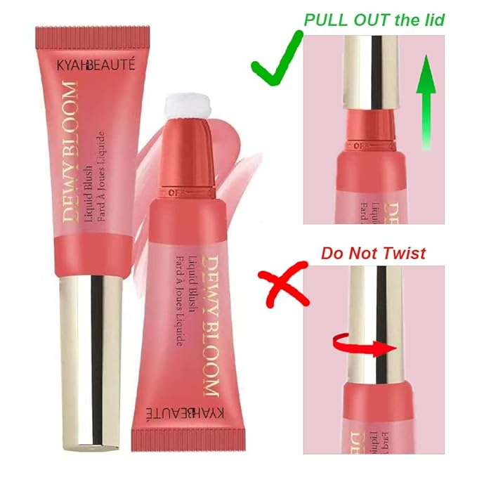 Mysense Liquid Blush Makeup Wand, Soft Cream Blush for Cheeks Tint, Matte Blush Contour Wand with Cushion Applicator, Dewy Finish, Weightless, Natural-Looking, 101 Ravishing-Nude Pink, 0.34fl.oz-Velvo Beauty
