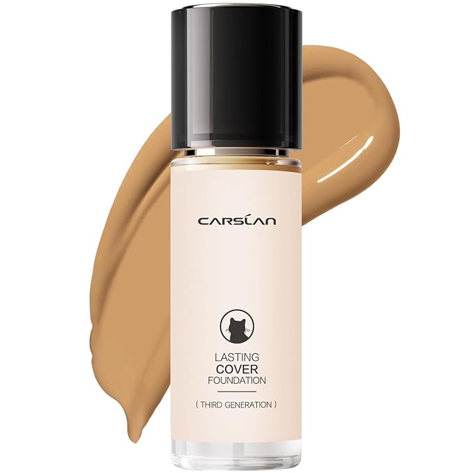 Lasting Cover Foundation, 24H Longlasting Full Coverage Matte Finish Face Makeup, Poreless, Lightweight, Waterproof, Oil Free Liquid Foundation, M02-Velvo Beauty