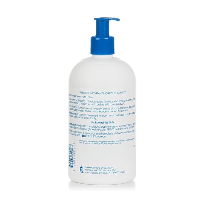 Vanicream Moisturizing Lotion with Pump Dispenser - 16 Fl Oz (Pack of 12) - Formulated Without Common Irritants for Those with Sensitive Skin (Pack of 12)-Velvo Beauty