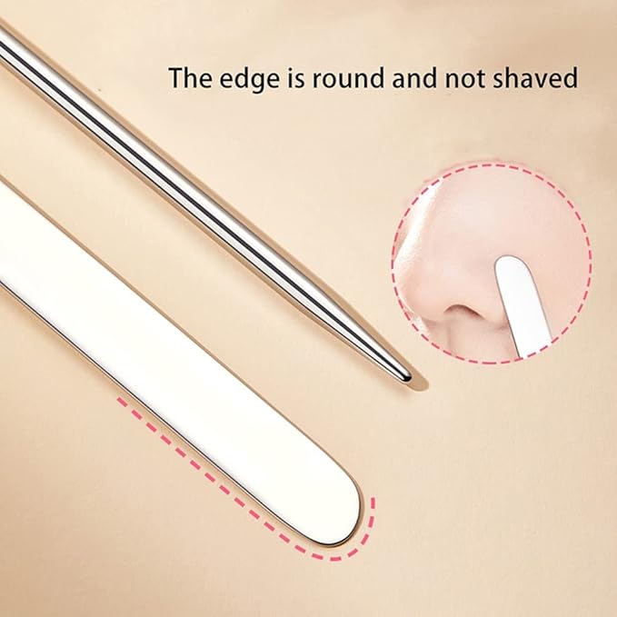 6 Pack Stainless Steel Makeup Spatula Foundation Liquid Foundation Mixer Face Cream Applicator Cosmetic Mixing Tool for Foundation Eye Shadow Cream-Velvo Beauty