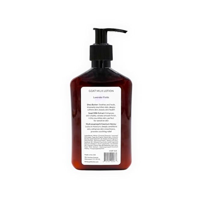 Goat Milk Lotion, Lavender Fields Fragrance, Hydrating Lotion for Men & Women With Nourishing Goat Milk, Shea Butter, Sunflower Oil & Aloe, Packed With Vitamin A, E & Selenium, 9 Oz-Velvo Beauty