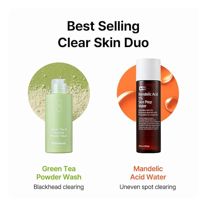 By Wishtrend Green Tea & Enzyme Powder Wash, 3.88 oz (110 g)-Velvo Beauty