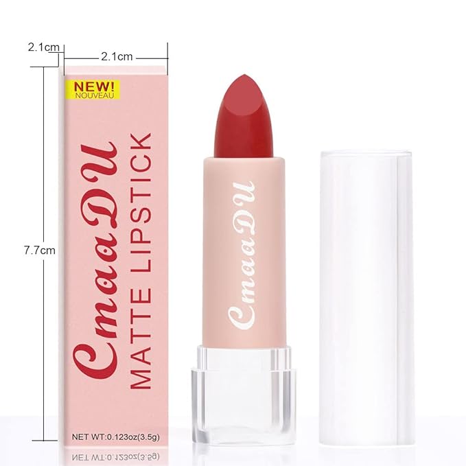 evpct 5Pcs Dark Orange Red Pink Mauve Matte Lipstick Pack Sets for Women Red Silky Velvet Lipstick Matte Long Lasting Smudge Proof Lipstick Lip Stain Makeup Sets Kit matte lipstick 24 hours original 3-Velvo Beauty
