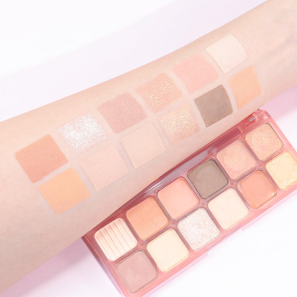 AMY'S DIARY 12Color Light Pink Purple Eyeshadow Palette, Long-Lasting, and Highly Pigmented. Elevate Your Eye Makeup– Unleash Your Unique Style (05#)-Velvo Beauty