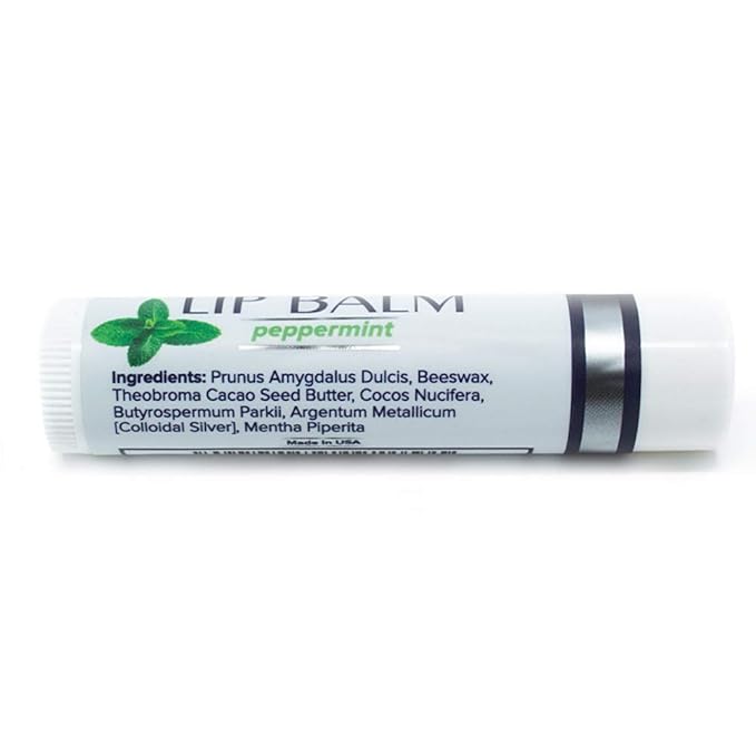 Colloidal Silver Peppermint Lip Balm (1)-Velvo Beauty