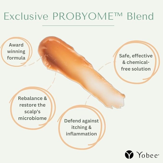 Yobee Ultra Gentle Soothing Scalp Mask - Dry Scalp Treatment Hair Mask Safe For Sensitive Baby Skin - Probiotic Infused - For Sensitive Scalp & Cradle Cap - For Babies, 4 fl oz-Velvo Beauty