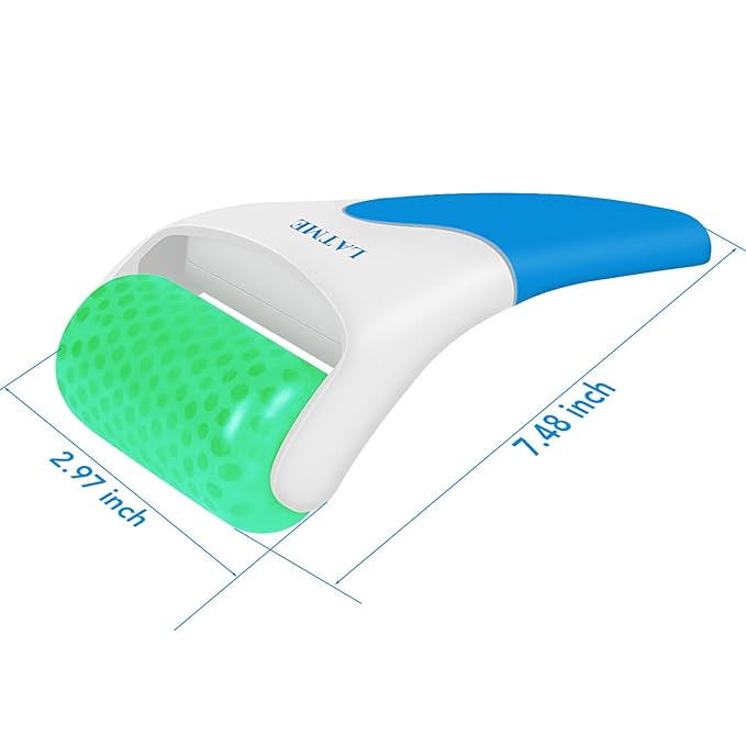 Ice Roller for Face Eyes,Womens Gifts,Face Massager Roller Puffiness Migraine Pain Relief and Minor Injury (Green)-Velvo Beauty