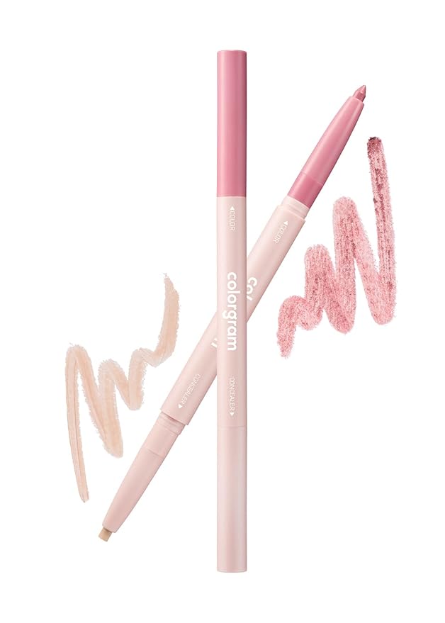 COLORGRAM Under Eye Highlighter Stick - 05 Berry | Silky-Smooth Long-Lasting Highlighter & Contouring Stick for Smudge-Proof, Shining Daily Makeup | K-Beauty Face Highlighters & Luminizers-Velvo Beauty