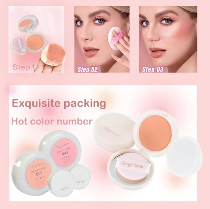 Silky Matte Blush,Blush Powder for Cheeks,Long-Lasting, Natural Look, Powder Blush Palette, Complements All Skin Tones-Velvo Beauty
