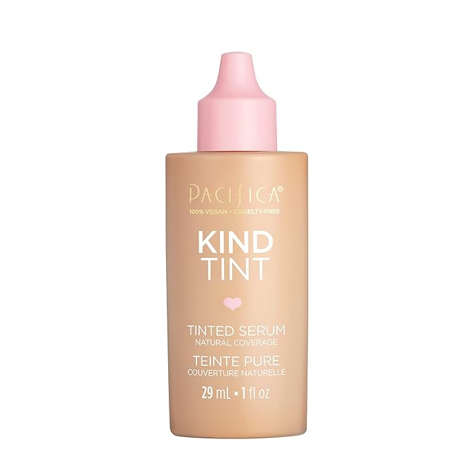 Pacifica Beauty Kind Tint Tinted Serum, Skincare, Vegan Collagen, Hyaluronic Acid, Vitamin C, Niacinamide, Caffeine, Hydrating, Lightweight Foundation, Natural Dewy Skin, Shade 17, 1 fl oz (1 Count)-Velvo Beauty