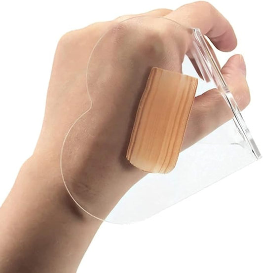 Clear Acrylic Palette Makeup Eyeshadow Foundation Lipstick Palette Paint Tray Palette Nail Art Palette Nail Art Painting Color Mixing Palette Tray Manicure Nail Gel Polish Watercolor Mixing Tool Heart-Velvo Beauty