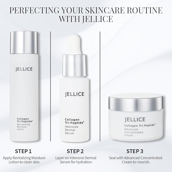 Intensive Dermal Collagen Tripeptides Serum for Face - Collagen Serum for Women with All Skin Types - Enhanced Hydration & Nourishment - Japanese Cosmetics - 1.01 fl oz-Velvo Beauty