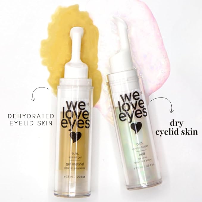 We Love Eyes - P.M. Eyelid Butter - Night time eye cream to lock moisture in while you sleep. Improve fine lines, dark circles, & puffy eyes while asleep-Velvo Beauty