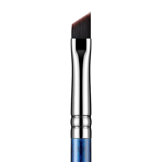 Eyeliner Brush Fine Angled - PRO Precision Gel Eye Liner Makeup Brush -Ultra Thin Slanted Flat Angle - Premium Cruelty Free Synthetic Bristles (E835 Blue)-Velvo Beauty