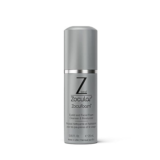 ZocuFoam Eyelid Cleanser - Foaming Eyelid Scrub - Natural pH Balanced Solution - 25mL-Velvo Beauty