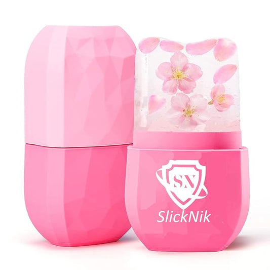 Ice Roller for Face & Eye Puffiness Relief - Enhance Your Natural Glow with Face Ice Roller, Ice Mold for Face with New Leak-Proof Design, Reusable Ice Face Roller-Gift for Women-Velvo Beauty