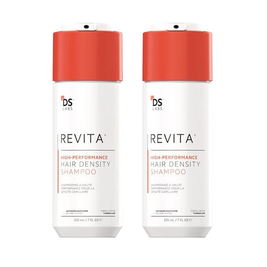 DS Labs Revita Shampoo – High-Performance Hair Density Shampoo, Volumizing & Thickening, Fuller, Healthier-Looking Hair, Sulfate & Silicone Free, For Men & Women, 205mL (Pack of 2)-Velvo Beauty