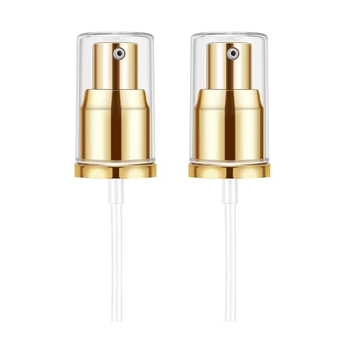 Chris.W 2Pack Foundation Pump for Estee Lauder Double Wear Foundation(Gold)-Velvo Beauty