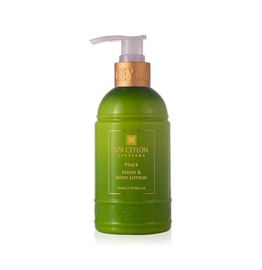SPA CEYLON Peace Hand and Body Lotion | Calming Herbal Moisturizer with Coconut, Almond & Lemongrass | Gentle & Soothing for All Skin Types-Velvo Beauty