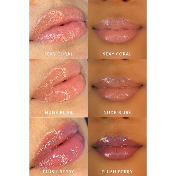 VASANTI Hyaluronic Boost Lip Plumper - Non-Sticky Lightweight Cosmetics for Soft Hydrated Lips (Metallic Shine)-Velvo Beauty