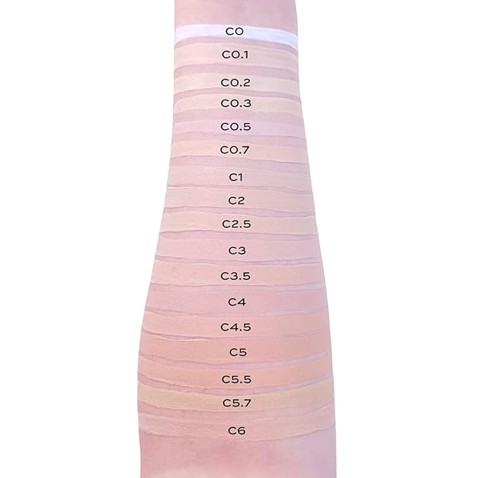 Makeup Revolution Conceal and Define Concealer, Full Coverage & Matte Finish, C5.5 for Fair/Light Skin Tones, Vegan & Cruelty-Free, 0.7 Fl Oz-Velvo Beauty