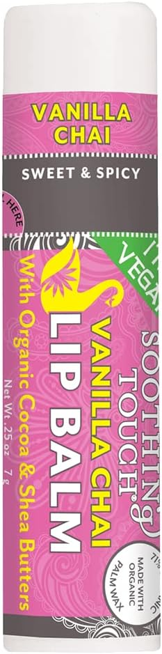 SOOTHING TOUCH LIP BALM,VEGAN,VANL CHAI, 25 OZ-Velvo Beauty