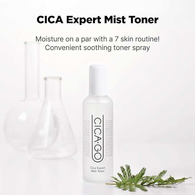 CICA Expert Mist Toner, Alcohol-Free Soothing Facial Mist for Sensitive Skin, Hydrating & Calming Korean Skin Care (5.07 fl.oz/150ml)-Velvo Beauty