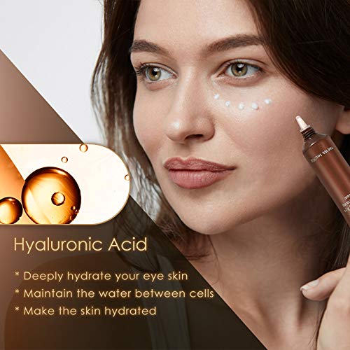 Anti Aging Eye Cream, Retinol Eye Cream Contains Niacinamide and Hyaluronic Acid, Reduces Wrinkles, Puffiness, Crows Feet and Dark Circles, 1 Oz-Velvo Beauty
