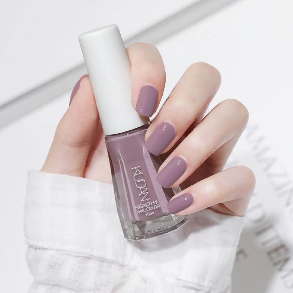 Nail Polish set - Nail Lacquer Quick Dry, Full Size, Vibrant, Colorful, Trendy, Glitter, Glossy, Metallic, Matte Nail Art Nail Shades (N25 Taro, 52g)-Velvo Beauty