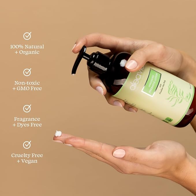 Aleavia Unscented Prebiotic Body Lotion – Fragrance-Free, All-Natural Moisturizing Body Lotion – Sulfate-Free Lotion for Sensitive Skin – 12 Oz-Velvo Beauty