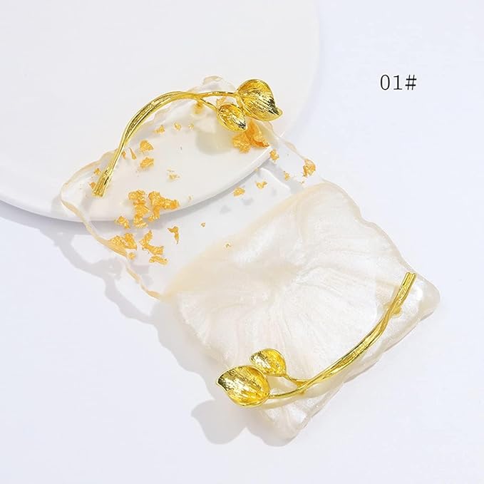 2023 Retro Nail Art Palette, Nail Painting Mixed Color Palette with Leaves Handle, Nail Holder Gel Color Makeup Display Board Pallet (White)-Velvo Beauty