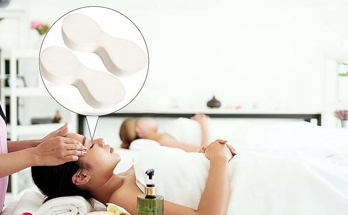 400 Sheets Disposable Eye Mask Paper, Non Woven DIY Eye Paper, Cotton Spa Eye Pads for Facials, Disposable Eye Pillow Covers Moisture Retention-Velvo Beauty