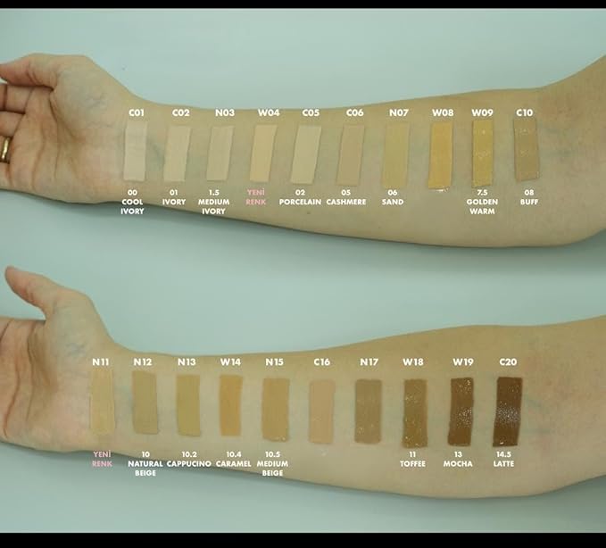 FARMASi Vfx Pro Foundation, Full Coverage Liquid Cream, Lightweight Long Lasting Coverage, Breathable Skin Moisturizer with Color True Matte Blending, Face Makeup, 1 fl. oz / 30 ml - Cool Medium 06-Velvo Beauty