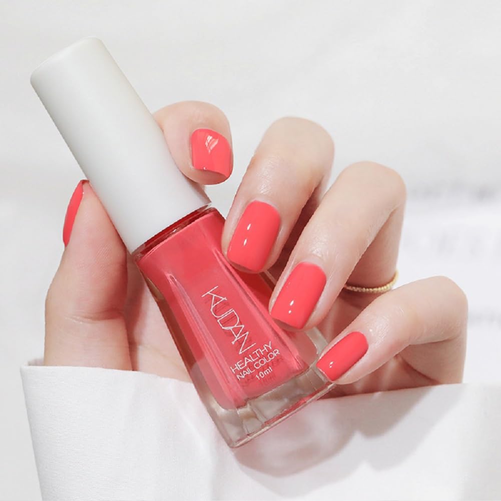 Nail Polish set - Nail Lacquer Quick Dry, Full Size, Vibrant, Colorful, Trendy, Glitter, Glossy, Metallic, Matte Nail Art Nail Shades (N16 Bright red, 52g)-Velvo Beauty