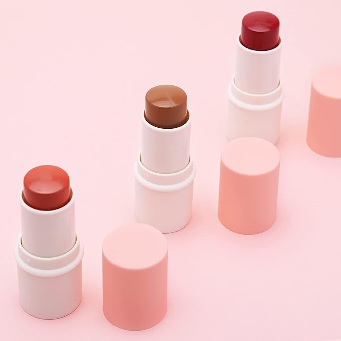 Boobeen Cream Blush stick, Multi Face Blush for Cheek, Lip and Eye, Pigmented Matte Finish for Natural Flush Color, Buildable and Lightweight-Velvo Beauty