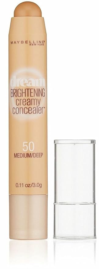 Maybelline New York Dream Brightening Creamy Concealer, Medium/Deep, 0.11 oz.-Velvo Beauty