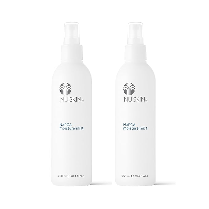 Nu Skin NaPCA Moisture Mist | Revitalizing Moisturizer & Cooling Mist with Hyaluronic Acid | Hydrating Spray for Face, Body & Hair | Sodium PCA for All Skin Types | 8 oz | 2 Pack-Velvo Beauty