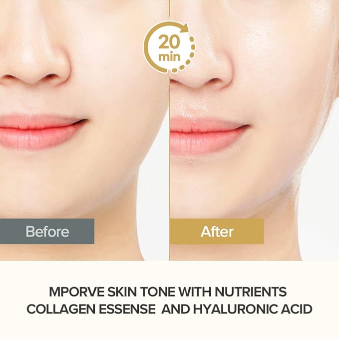 JMsolution Active Golden Caviar Nourishing Mask - Korean Skincare Facial Mask-Cavior extracted - collagen essense- 10 sheets for all skin type-Velvo Beauty