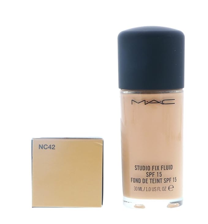 MAC Studio Fix Fluid Foundation SPF5, NC42, 1 Count, 1 Ounce-Velvo Beauty