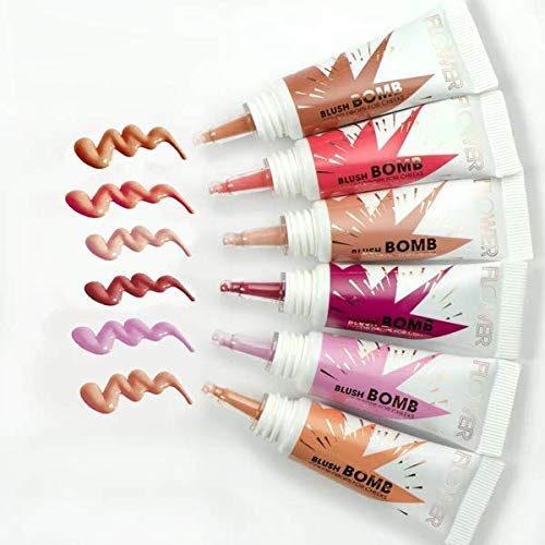 FLOWER Beauty By Drew Barrymore Liquid Blush Makeup Bomb Color Drops -Silky Lightweight Formula + Gel Cream Blush for Cheeks - Radiant + Glossy Finish - Buildable + Lightweight Formula - Cruelty-Free + Vegan (Nectar)-Velvo Beauty