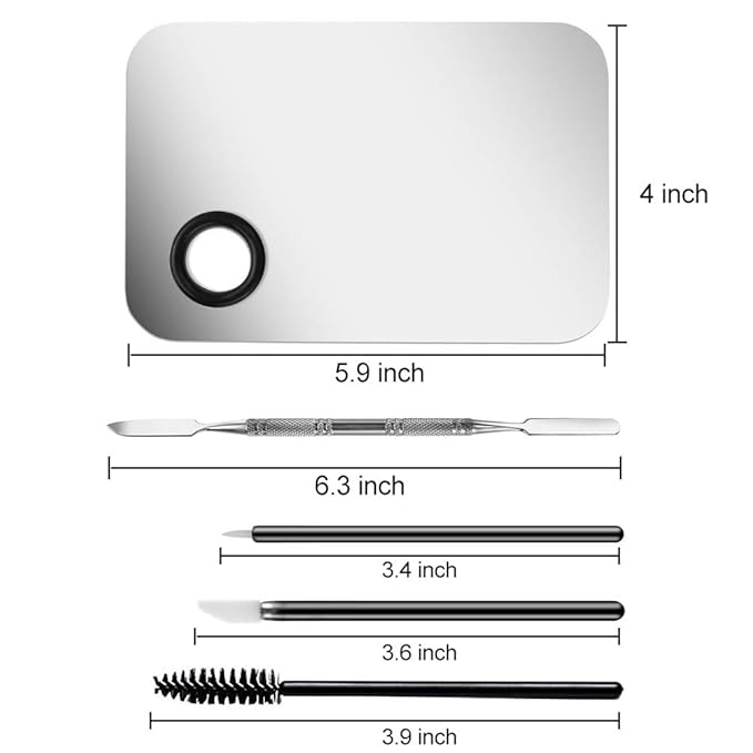Makeup Palette Cosmetic Palette with Spatula Tool and 100 PCS Makeup Applicators Kit Include Mascara Wands, Lipstick Applicators, Fine Eyeliner Brush-Velvo Beauty