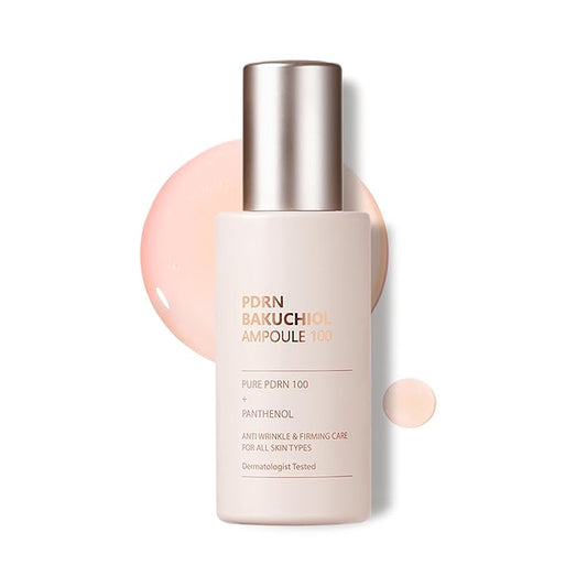 PDRN Ampoule CUSKIN Korean Skin Care with Salmon DNA, Plant Based Bakuchiol, Moisturizing Bifida, and Collagen, Korean Skin Care PDRN Serum Ampoule, 35 ml (1.01 fl. oz.)-Velvo Beauty