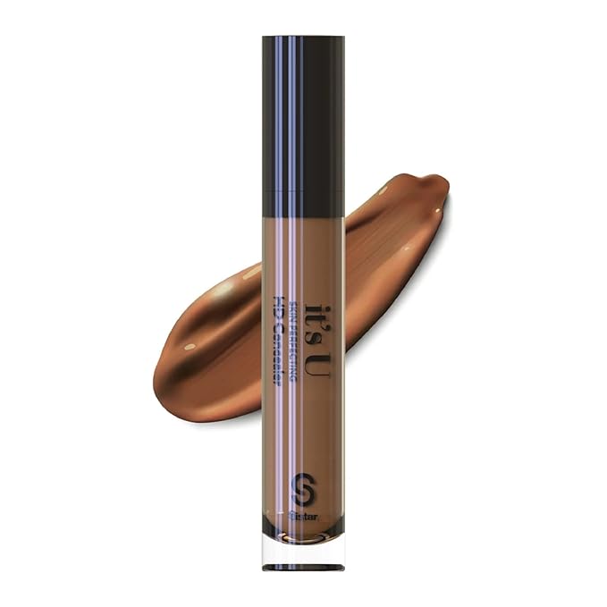 Sistar it's U Skin Perfecting HD Concealer Full Coverage Lightweight Long Lasting Correcting Liquid Contour Cover Masker Makeup 5 ml / 0.17 fl. oz (Burnt Cinnamon)-Velvo Beauty