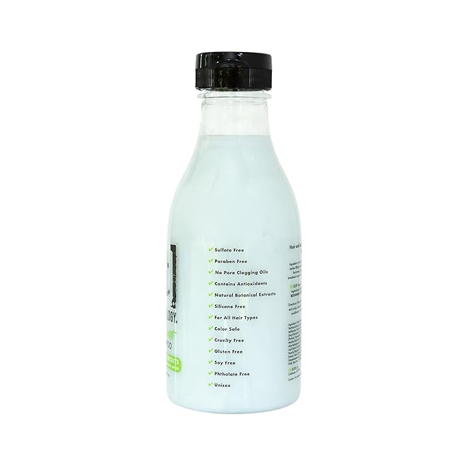 Teenology Shampoo for Teens - Avoid Forehead and Body Acne - No Sulfates or Parabens, Noncomedogenic, Natural Botanical Extracts, 16 oz. (Sweet Mint)-Velvo Beauty