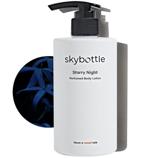 skybottle Perfumed Body Lotion with Pump, Fast Absorbing, Korean Skin Care, Ylang Ylang, Jasmine, Musk Scented Lotion for Women & Men, 10.1 Fl. Oz-Velvo Beauty