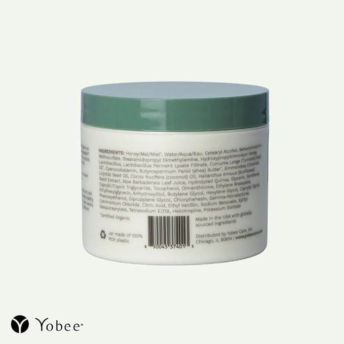 Yobee Ultra Gentle Soothing Scalp Mask - Dry Scalp Treatment Hair Mask Safe For Sensitive Baby Skin - Probiotic Infused - For Sensitive Scalp & Cradle Cap - For Babies, 4 fl oz-Velvo Beauty