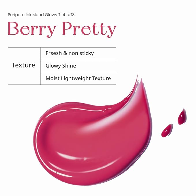 Peripera Ink Mood Glowy Tint (013 BERRY PRETTY)-Velvo Beauty