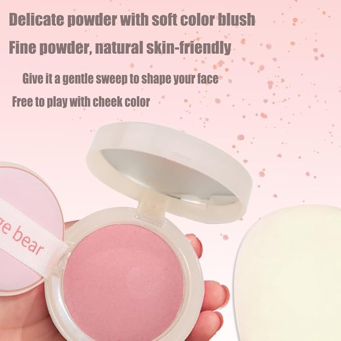 Silky Matte Blush,Blush Powder for Cheeks,Long-Lasting, Natural Look, Powder Blush Palette, Complements All Skin Tones-Velvo Beauty