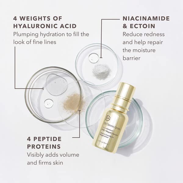 Dr Dennis Gross DermInfusions Fill + Repair Serum: Immediately Fills Lines, Plumps & Repairs, 1 oz-Velvo Beauty